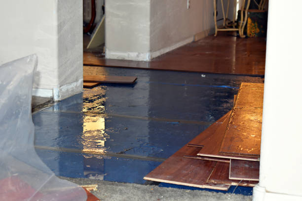 Professional Flood Cleanup technician working in Scituate, MA